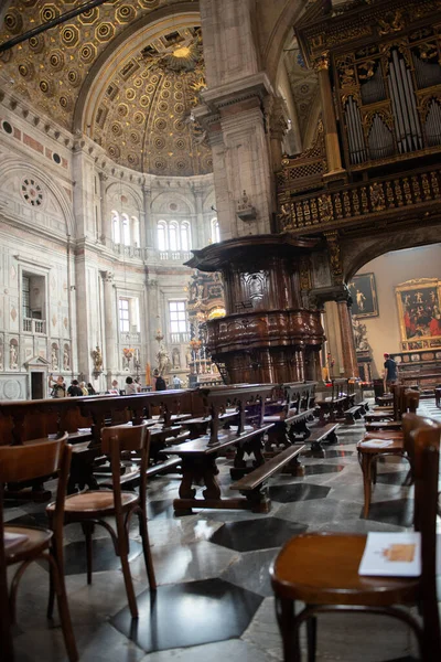 Iside Cathedral Duomo Starobylém Městě Como Lombardie Itálie Evropa — Stock fotografie