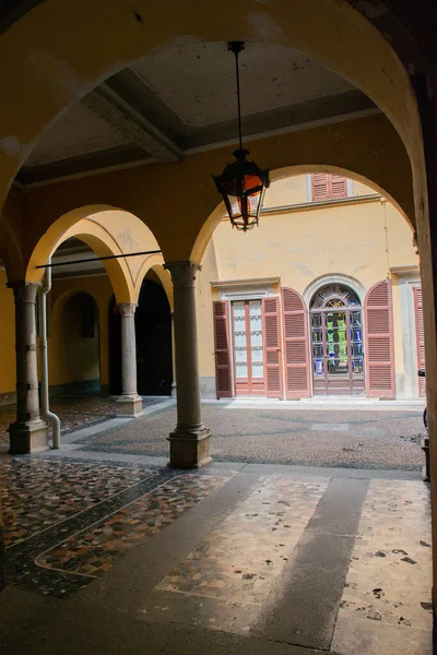 Gård Den Antika Staden Como Lombardiet Italien Europa — Stockfoto