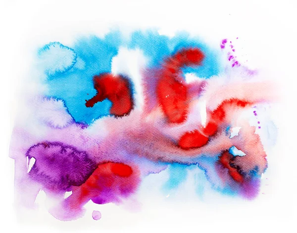 Kolorowe Malarstwo Akwarelowe Abstrakcyjne Tło Artystyczne Piękne Elementy Designu — Zdjęcie stockowe