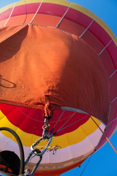 Aeronáutica Balão Piloto Vista Cesto Balão Balonismo — Fotografia de Stock
