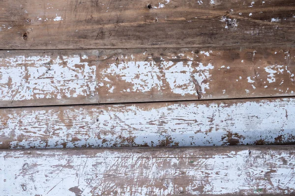 Background Wooden Boards Old Peeling White Paint — Stock Photo, Image
