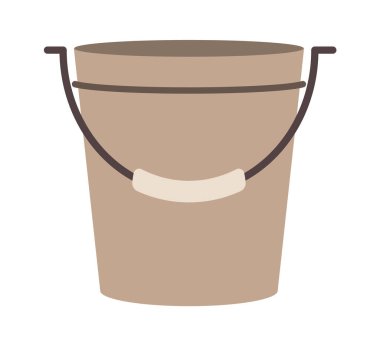 Süt vektörü sanat çizimi için çelik kova