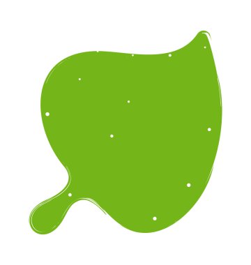 Sıvı boya lekesi şeklindeki sıvı damlası