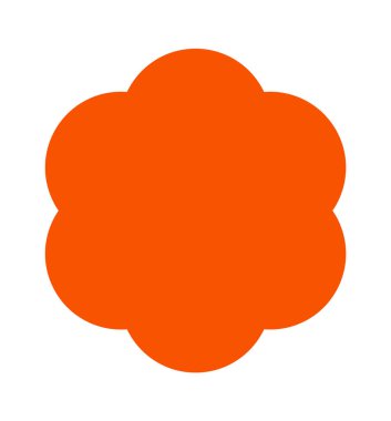 Basit, soyut, vahşi geometrik Bauhaus şekli.