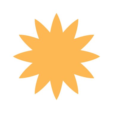 Yıldız patlaması geometrik şekil çiçek vahşeti elementi