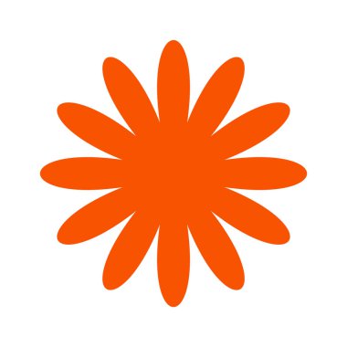 Vahşilik soyut geometrik çiçekli şekil minimalist figür