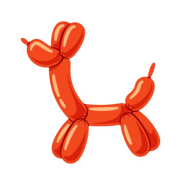 Kırmızı köpek şekilli doğum günü balonu çocuksu oyuncak