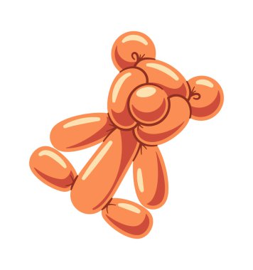 Sevimli ayı oyuncak doğum günü parlak helyum balonu