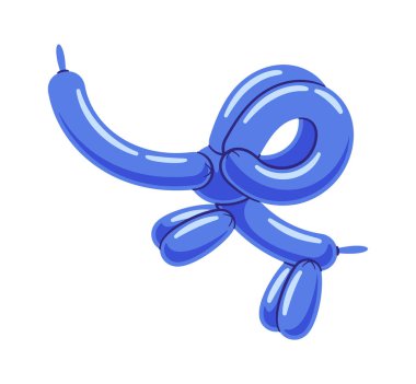 Mavi hayvan şekilli doğum günü balonu şişirilebilir oyuncak