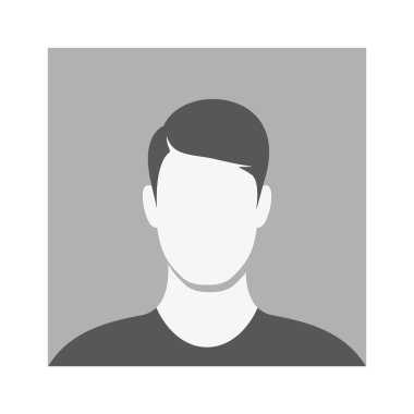 Kimliği belirsiz erkek tek renkli avatar yüzsüz karakter