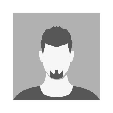 Hipster adam yüzsüz sosyal medya kullanıcı avatarı