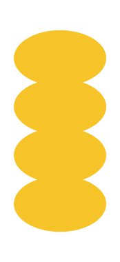 Geometrik grafik gaddarlığı basit yuvarlak kenarlı figür