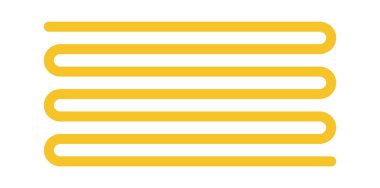 Geometrik simetri paralel bükülmüş çizgi basit şekil