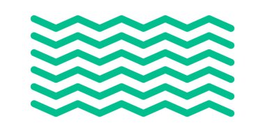 Zigzag şekli doğrusal geometrik bileşim görsel simetri