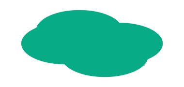 Yapışkan etiket bulutlu şekil tasarım ürün damgası