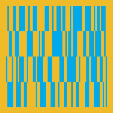 Kare dipsiz geometrik çizgiler desen funky görselleştirme