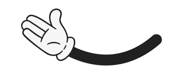 Ретро-комический приветственный жест рукопожатия фанк-дудл