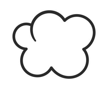 Bebek bulutu soyut dekoratif element şenlik süsü