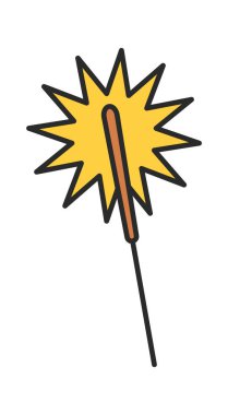 Yanan parlak Noel Bengal ışığı Parlayan havai fişekler