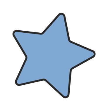 Yıldız şekli çizgi roman tasarımı asgari geometri