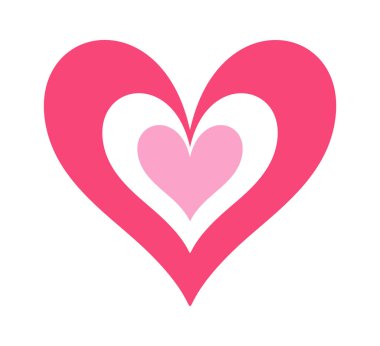 Sevgililer günü kalp şekli sevimli romantik baskı