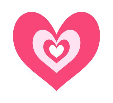 Romantik kalp sevgililer günü sanat geometrik sembolü