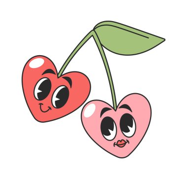 Sevimli komik çift romantik moda tasarımı