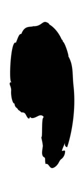 Gramer referansı karalama fırça darbesi sembolü el çizimi grafiği