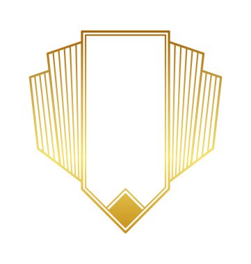 Modern geometrik sanat deco elementleri lüks süsler