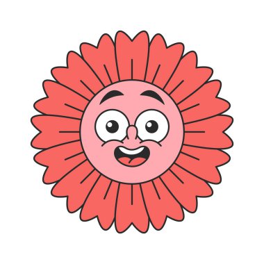 Şok olmuş papatya çiçeğinin şaşkınlığı.