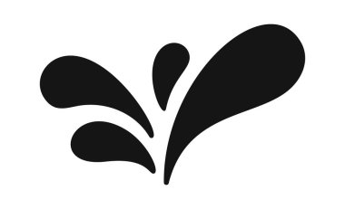 Mürekkep damlası grunge su sıçraması karalama elementi