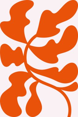 Bitki yaprağı karalama elementi saf stili