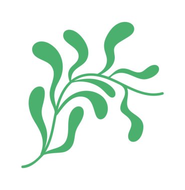 Yeşil yosun sapı sualtı bitki elementi