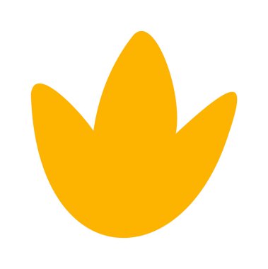 Sarı lale tomurcuğu modern tasarım elementini açtı