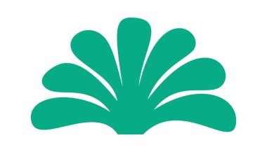 Yemyeşil çimen doğa bitki tasarım elementi