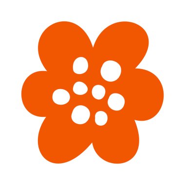 Dekoratif çiçek açan doğal minimum tasarım elementi