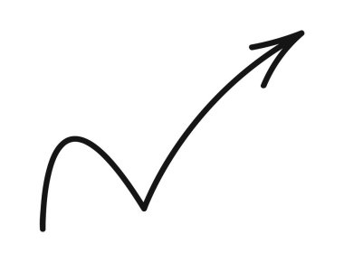 Doodle ok yön bulma sembolü üst köşeyi gösteriyor