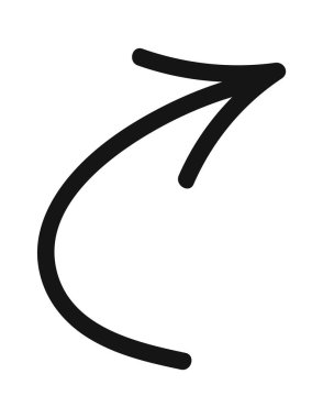 Grunge ok işaretçisi siyah karalama sembolü tasarımı