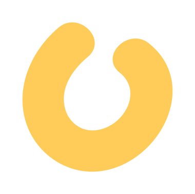 Kırık halka, at nalı şeklinde. Renk karalaması.