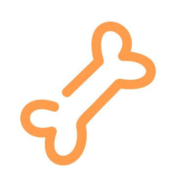 Kemikli köpek çerezi hayvan maması rengi karalama