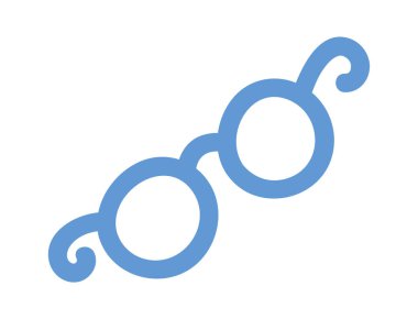 Gözlüklü zarif görüş, aksesuar renk karalaması.