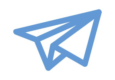 Uçan kağıt uçak origami renk karalaması