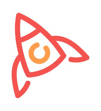 Roket uzay gemisi uçan renk karalama tasarımı