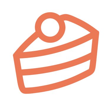 Tatlı kek rengi karalama pastası çizimi