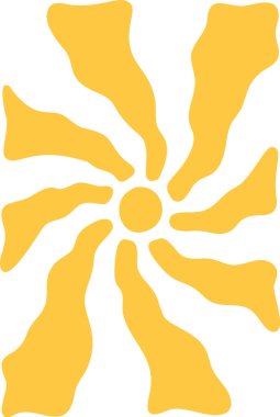 Güneş parlayan ışınlar harika yazdırılmış y2k arkaplan