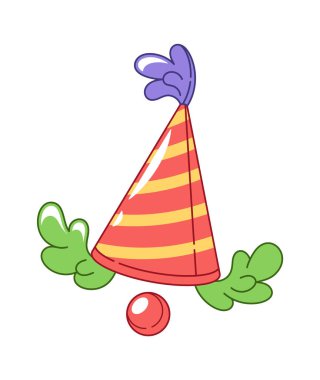 Palyaço kağıt şapkası Aptal Günü aksesuarı