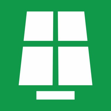 Güneş paneli alternatif enerji kaynakları geometrik sembol