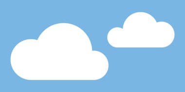 Yumuşak gökyüzü bulutları kabarcık şekilli geometrik tasarım