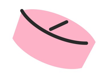 Çizgi film tableti, yuvarlak şekilli hap, tıbbi malzeme.