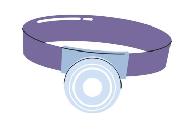 Doktor baş ayna çizgi film tıbbi ekipmanları